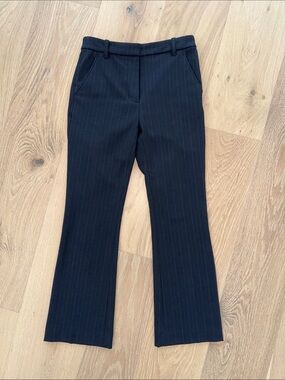 3.1 Phillip Lim Navy Pinstripe Boot-Cut Tailor Pants
